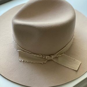 Gigi Pip Fedora Hat. Beige